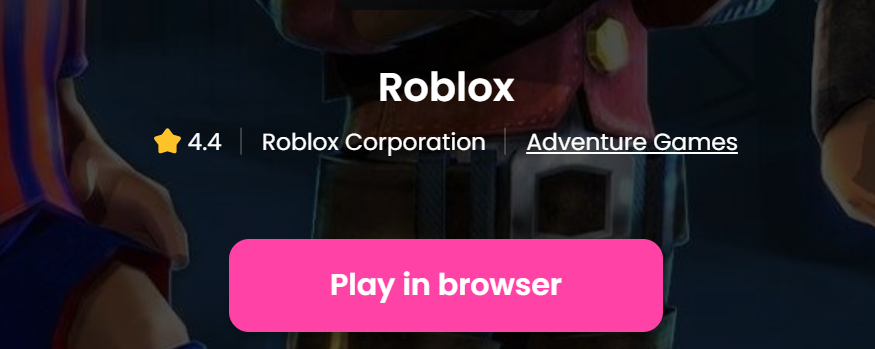 Roblox Game Homepage