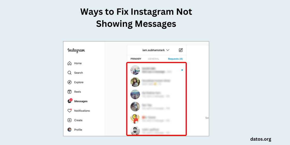 Ways to Fix Instagram Not Showing Messages