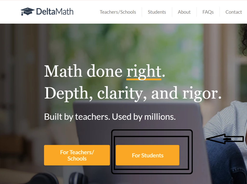 DeltaMath homepage