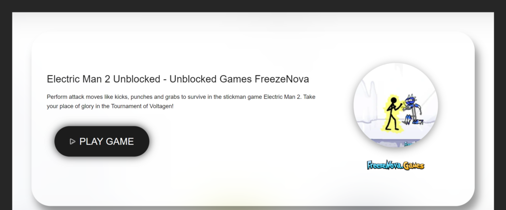 unblocked games Freezenova homepage