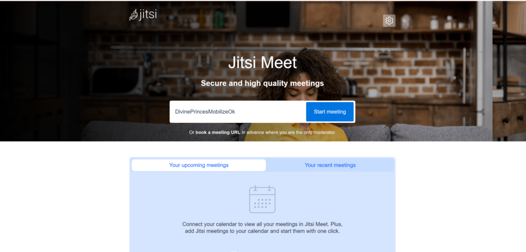 Jitsi Meet homepage