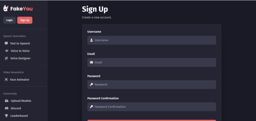 fakeyou homepage