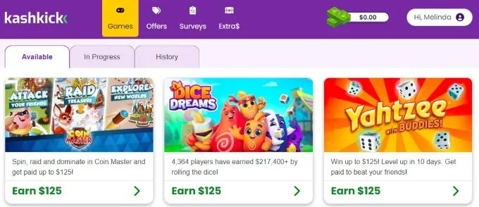 Kashkick Review [2024]: Play Games, Take Surveys, Earn Cash
