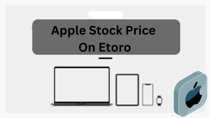 Apple stock price on eToro